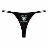 String Femme Canyoning Jpeux Pas - sous-Vêtement Coton Idée Cadeau Humour Saint Valentin Anniversaire