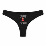 Culotte Tanga Personnalisé Femme Tango Kopia Jpeux Pas - sous-Vêtement Coton Idée Cadeau Humour Saint Valentin Anniversaire