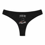 Culotte Tanga Personnalisé Femme Longboard Kopia Jpeux Pas - sous-Vêtement Coton Idée Cadeau Humour Saint Valentin Anniversaire
