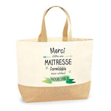 Sac Jute Maitresse Inoubliable