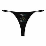 String Femme Violon Femme Jpeux Pas - sous-Vêtement Coton Idée Cadeau Humour Saint Valentin Anniversaire