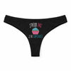 Culotte Tanga Personnalisé Femme Cupcakes Kopia Jpeux Pas - sous-Vêtement Coton Idée Cadeau Humour Saint Valentin Anniversaire