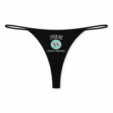 String Femme Natation Synchronisee Jpeux Pas - sous-Vêtement Coton Idée Cadeau Humour Saint Valentin Anniversaire