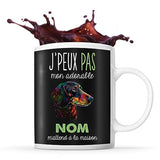 Mug personnalisable Prénom Teckel