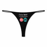 String Femme Moto 2 - sous-Vêtement Coton Idée Cadeau Humour Saint Valentin Anniversaire