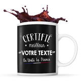 Mug personnalisable Certifié(e) Meilleur(e) Métier de France - Planetee