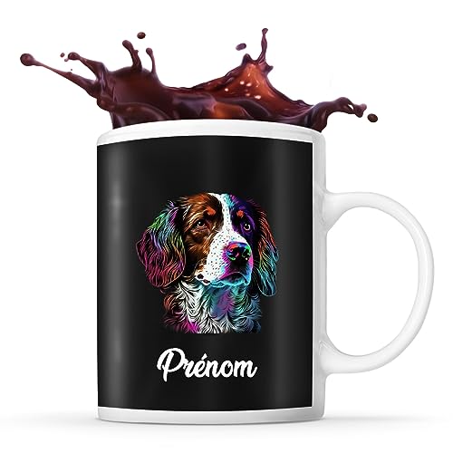 Mug personnalisable Prénom Epagneul Breton