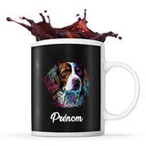 Mug personnalisable Prénom Epagneul Breton