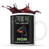 Mug personnalisable Prénom Dobermann