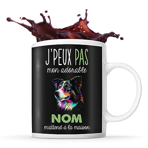 Mug personnalisable Prénom border collie