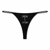 String Femme Kendo Jpeux Pas - sous-Vêtement Coton Idée Cadeau Humour Saint Valentin Anniversaire