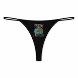String Femme Kitesurf Jpeux Pas - sous-Vêtement Coton Idée Cadeau Humour Saint Valentin Anniversaire