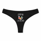 Culotte Tanga Personnalisé Femme Billard Kopia Jpeux Pas - sous-Vêtement Coton Idée Cadeau Humour Saint Valentin Anniversaire