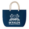 Sac de plage Bleu anse corde Rallye Légende Humour Geek