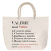 Sac Fête des Mères Mamie Famille Idée Cadeau anniversaire Noël Travail Boulot Métier Départ Retraite Collègue Femme cabas shopping plage