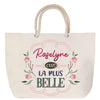 Sac Fête des Mères Mamie Famille Idée Cadeau anniversaire Noël Travail Boulot Métier Départ Retraite Collègue Femme cabas shopping plage