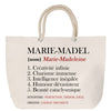 Sac Fête des Mères Mamie Famille Idée Cadeau anniversaire Noël Travail Boulot Métier Départ Retraite Collègue Femme cabas shopping plage