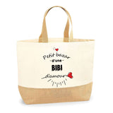 Sac Jute Fête des Mères Fêtes des Pères Mamie Papi Famille Idée Cadeau anniversaire Noël Travail Boulot Métier Départ Retraite Collègue Femme Homme