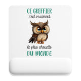 Tapis de souris ergonomique avec repose-poignet, accessoire bureau pour femme et homme, fête des pères, cadeau pas cher, idée cadeau fête des mères, secret santa, départ à la retraite, télétravail et gaming