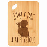 Planche bambou gravée personnalisée femme homme idée cadeau Fête des Mères Fête des Pères apéro papa maman prénom cuisine plateau fromage
