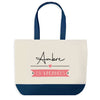 Sac de shopping bleu Ambre en Vacances
