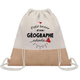 Sac Fête des Mères Mamie Maman Cadeau anniversaire Noël Travail Métier Départ Retraite Collègue Femme cabas shopping plage