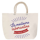 Sac Fête des Mères Mamie Famille Idée Cadeau anniversaire Noël Travail Boulot Métier Départ Retraite Collègue Femme cabas shopping plage
