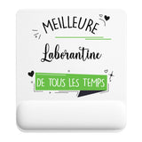 Tapis de souris ergonomique avec repose-poignet, accessoire bureau pour femme et homme, fête des pères, cadeau pas cher, idée cadeau fête des mères, secret santa, départ à la retraite, télétravail et gaming