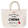 Sac Fête des Mères Mamie Famille Idée Cadeau anniversaire Noël Travail Boulot Métier Départ Retraite Collègue Femme cabas shopping plage