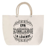 Sac Fête des Mères Mamie Famille Idée Cadeau anniversaire Noël Travail Boulot Métier Départ Retraite Collègue Femme cabas shopping plage