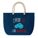 Sac de plage Bleu anse corde J'peux Pas Arbitre