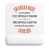 Tapis de souris ergonomique avec repose-poignet, accessoire bureau pour femme et homme, fête des pères, cadeau pas cher, idée cadeau fête des mères, secret santa, départ à la retraite, télétravail et gaming