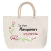 Sac Fête des Mères Mamie Famille Idée Cadeau anniversaire Noël Travail Boulot Métier Départ Retraite Collègue Femme cabas shopping plage