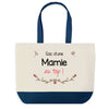 Sac de shopping bleu Mamie au Top
