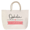 Sac Fête des Mères Mamie Famille Idée Cadeau anniversaire Noël Travail Boulot Métier Départ Retraite Collègue Femme cabas shopping plage