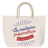 Sac Fête des Mères Mamie Famille Idée Cadeau anniversaire Noël Travail Boulot Métier Départ Retraite Collègue Femme cabas shopping plage