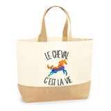 Sac Jute Fête des Mères Fêtes des Pères Mamie Papi Famille Idée Cadeau anniversaire Noël Travail Boulot Métier Départ Retraite Collègue Femme Homme