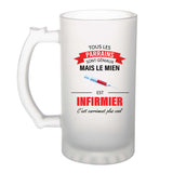 Chope de bière homme personnalisé idée cadeau homme Chope de bière original homme Chope de bière prénom cadeau noël anniversaire secret santa Verre à Bière pinte