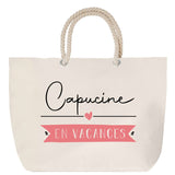 Sac Fête des Mères Mamie Famille Idée Cadeau anniversaire Noël Travail Boulot Métier Départ Retraite Collègue Femme cabas shopping plage