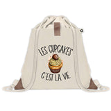 Sac à dos avec pochette Cupcakes c'est la Vie
