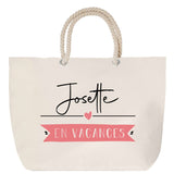 Sac Fête des Mères Mamie Famille Idée Cadeau anniversaire Noël Travail Boulot Métier Départ Retraite Collègue Femme cabas shopping plage