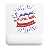 Tapis de souris ergonomique avec repose-poignet, accessoire bureau pour femme et homme, fête des pères, cadeau pas cher, idée cadeau fête des mères, secret santa, départ à la retraite, télétravail et gaming