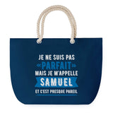 Sac de plage Bleu anse corde Samuel Parfait
