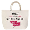 Sac Fête des Mères Mamie Famille Idée Cadeau anniversaire Noël Travail Boulot Métier Départ Retraite Collègue Femme cabas shopping plage
