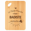 Planche bambou gravée personnalisée femme idée cadeau Fête des Mères apéro 30×20 prénom cuisine plateau fromage anniversaire noel maman mamie
