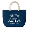 Sac de plage Bleu anse corde Certifié meilleur Acteur