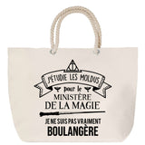 Sac Fête des Mères Mamie Famille Idée Cadeau anniversaire Noël Travail Boulot Métier Départ Retraite Collègue Femme cabas shopping plage