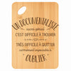 Planche bambou gravée personnalisée homme idée cadeau Fête des Pères apéro 30×20 prénom cuisine plateau fromage anniversaire noel papa papi 