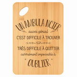 Planche bambou gravée personnalisée homme idée cadeau Fête des Pères apéro 30×20 prénom cuisine plateau fromage anniversaire noel papa papi 