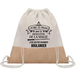 Sac Fête des Pères Papi Papa Cadeau anniversaire Noël Travail Boulot Métier Départ Retraite Collègue Homme cabas shopping plage